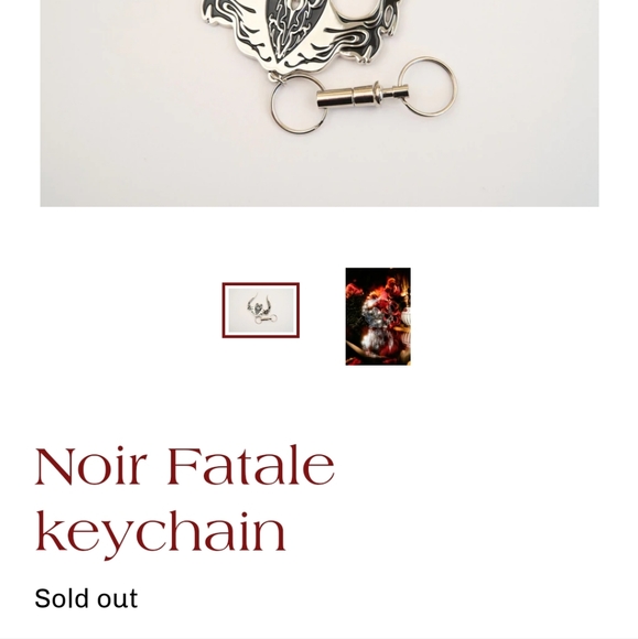ALYTHUH Self defense keychain Metal Noir Fatale - Picture 3 of 3